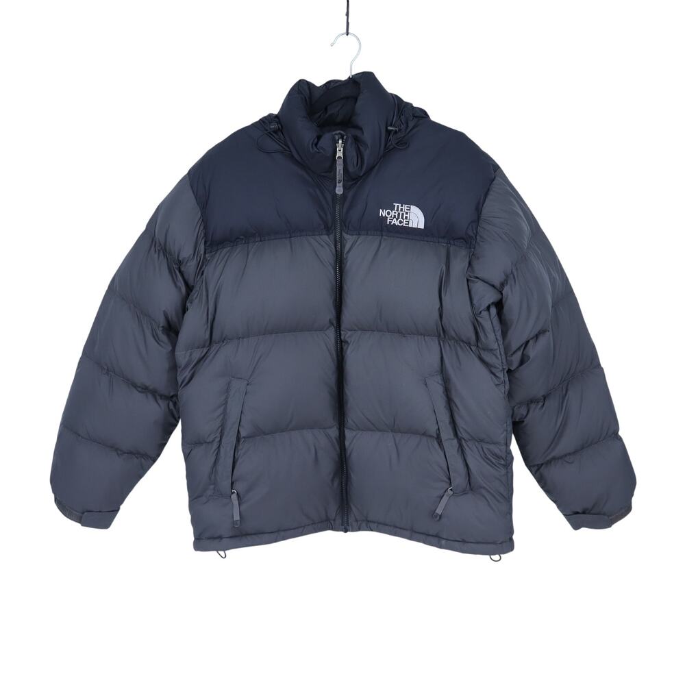 The North Face Nuptse 700 Puffer Down Jacket Gray Vintage 1990s Quilted Men's L